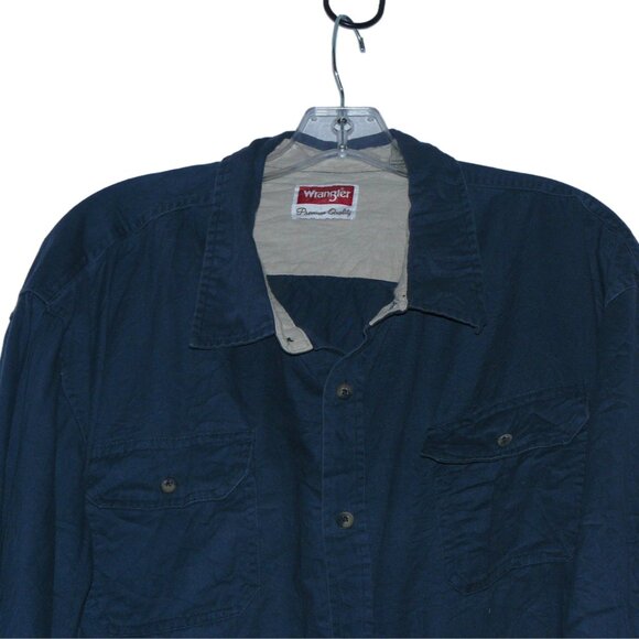 Plus Size 3xl Wranglers Button Down Shirt - Picture 2 of 4